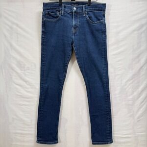 Lucky Brand 110 Slim Jeans Mens 32x32 Dark Wash Blue Stretch Denim Pants